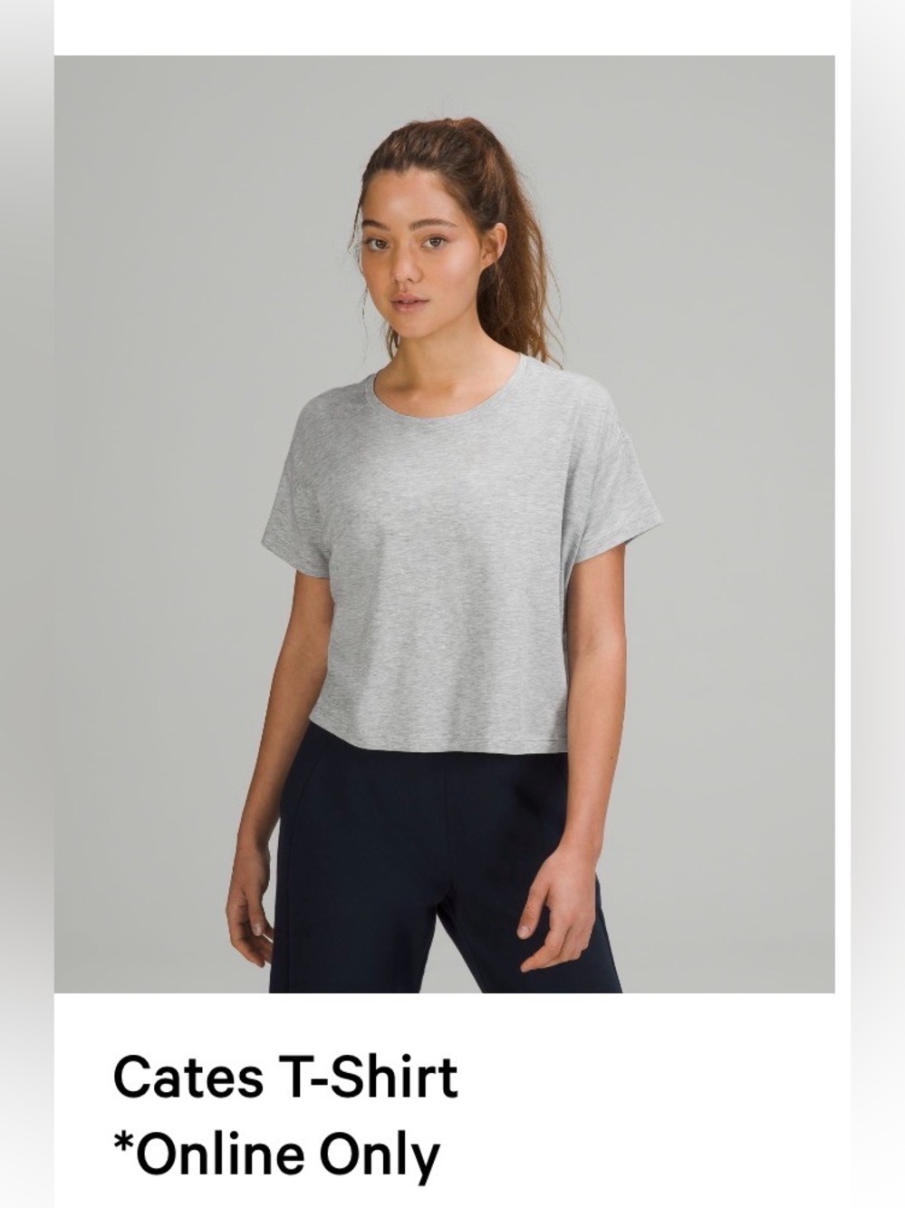 Lululemon Cates T-Shirt - Light Gray